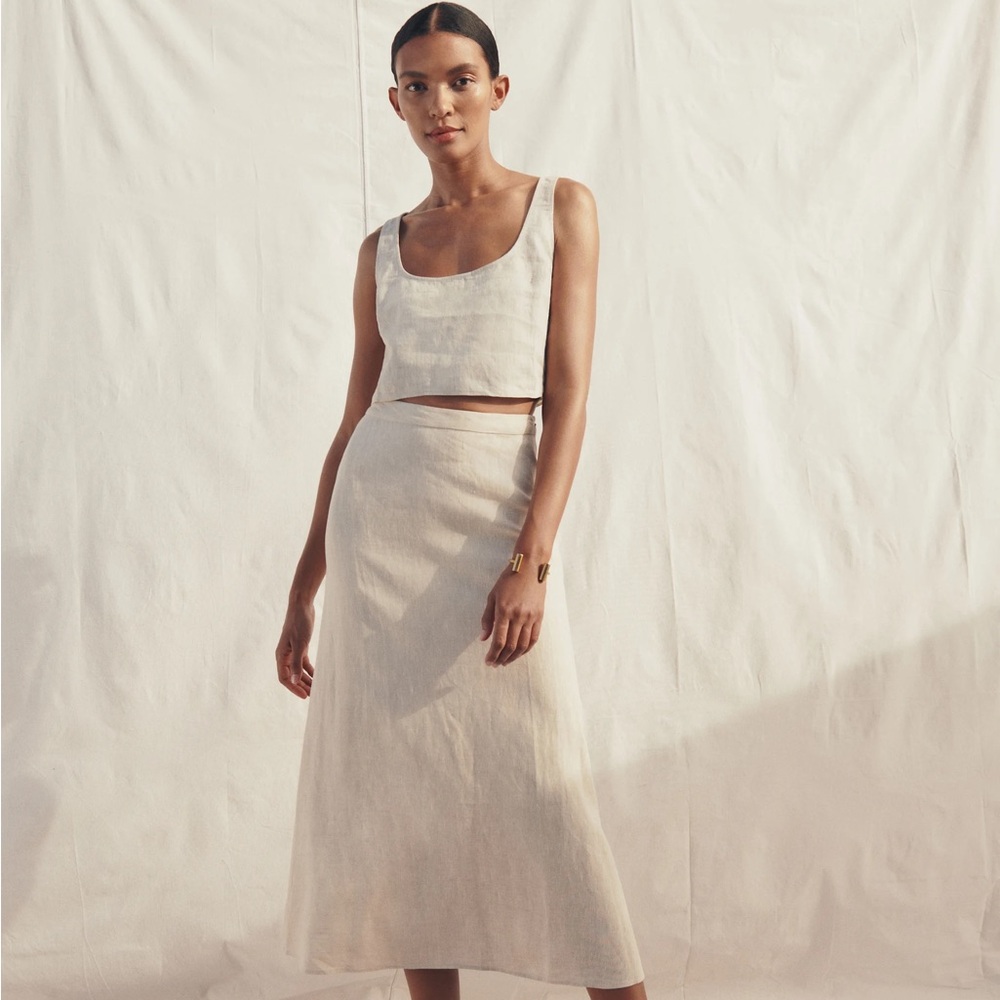 Reformation - Silas Linen Skirt